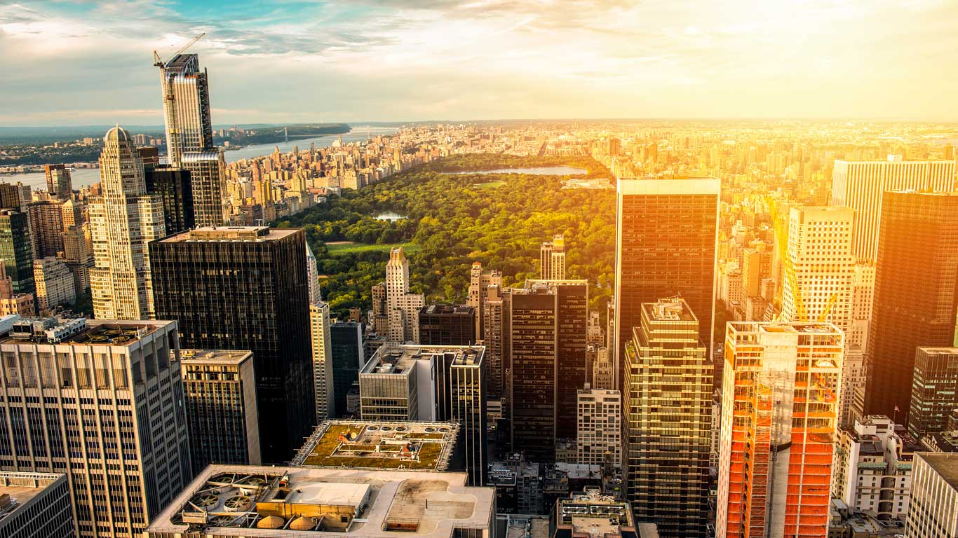 Photo of Central Park skyline.
