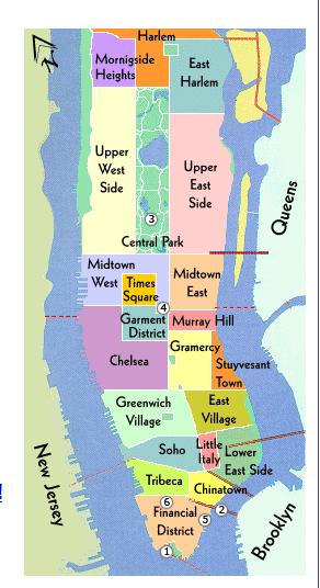 Manhattan map