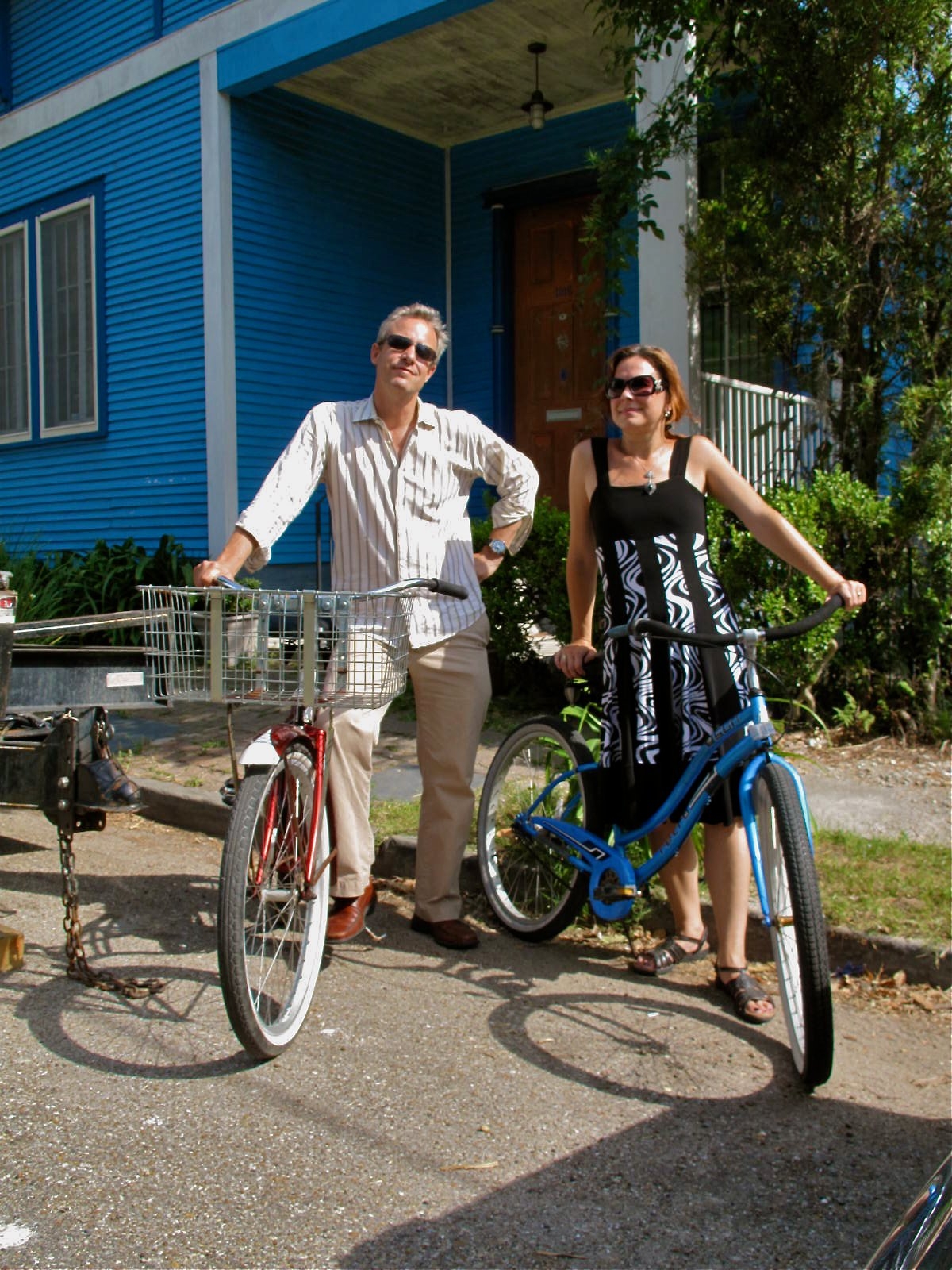 Bikes are a great way to get around New Orleans -- it's flat as a pancake and traffic's not bad. Rent bikes and buy or bring lights and a bell.