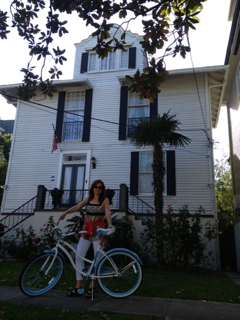 Me with my cruiser, who recently earned the nickname Sweet Lady Blue.