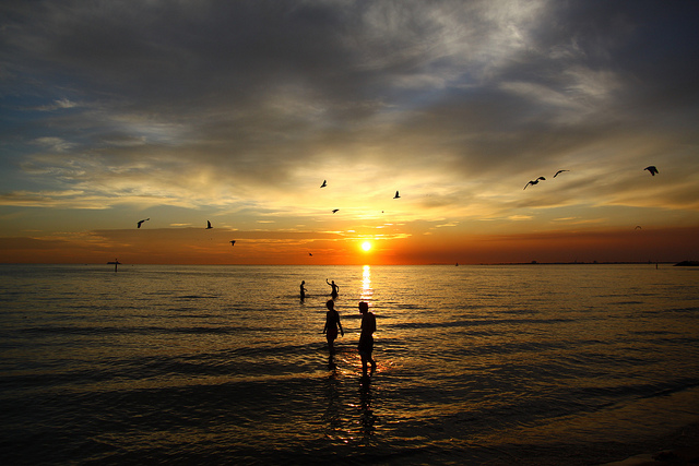 Did you get to the beach this summer? Were you checking email the whole time? Beach sunset photo by James Jardine, used under Creative Commons  license.