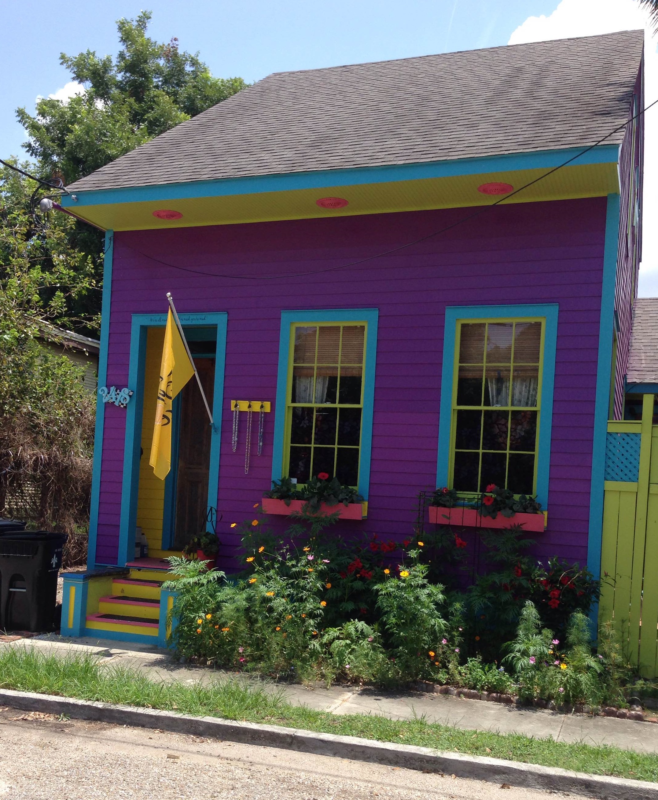 This purple house is one of my favorite colorful New Orleans abodes.