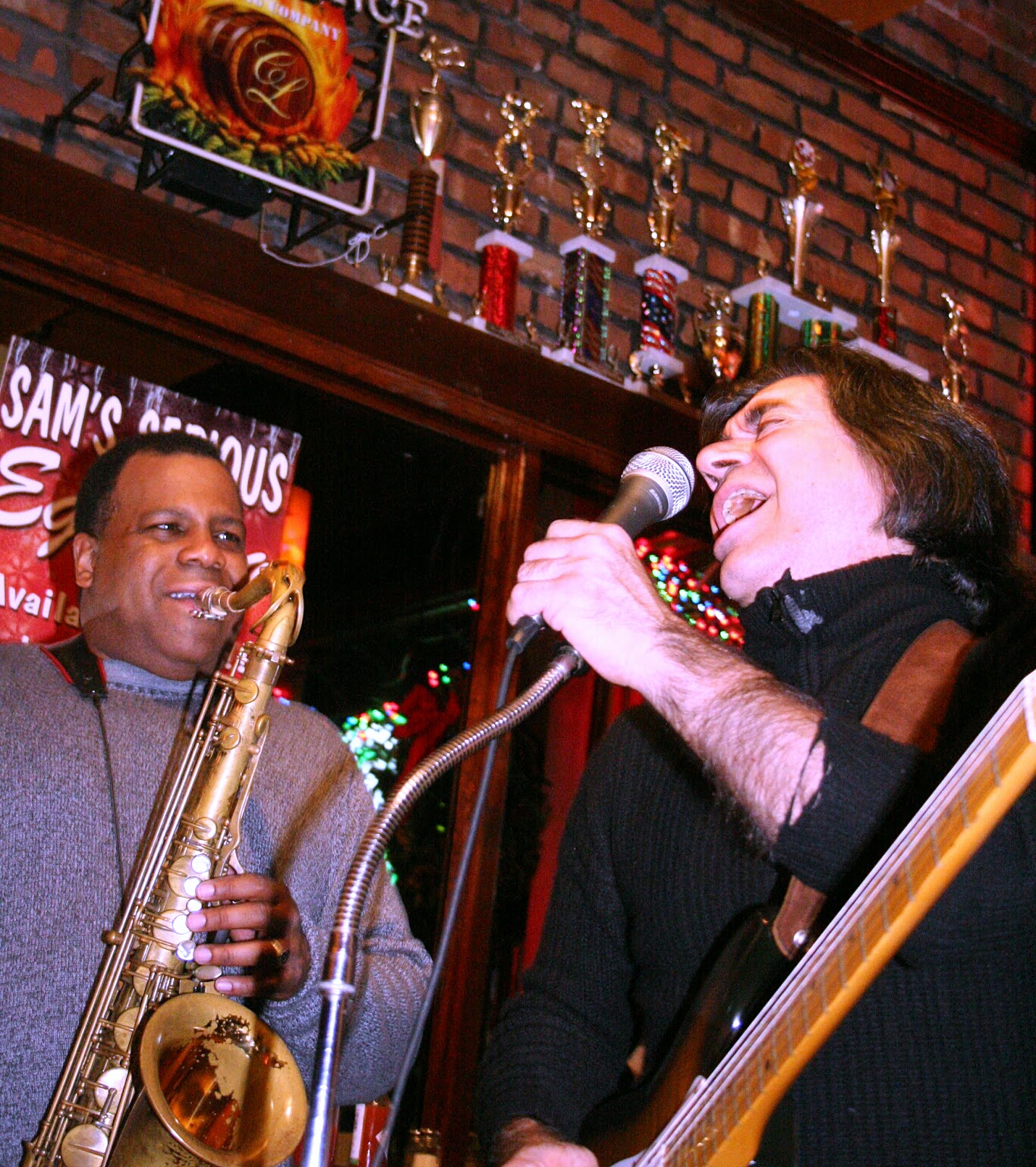 Dmitri did it all -- he bartended and he sang in the Black Coffee Blues Band, which played Waterfront regularly. Photo by Geoffrey Adam Lewis