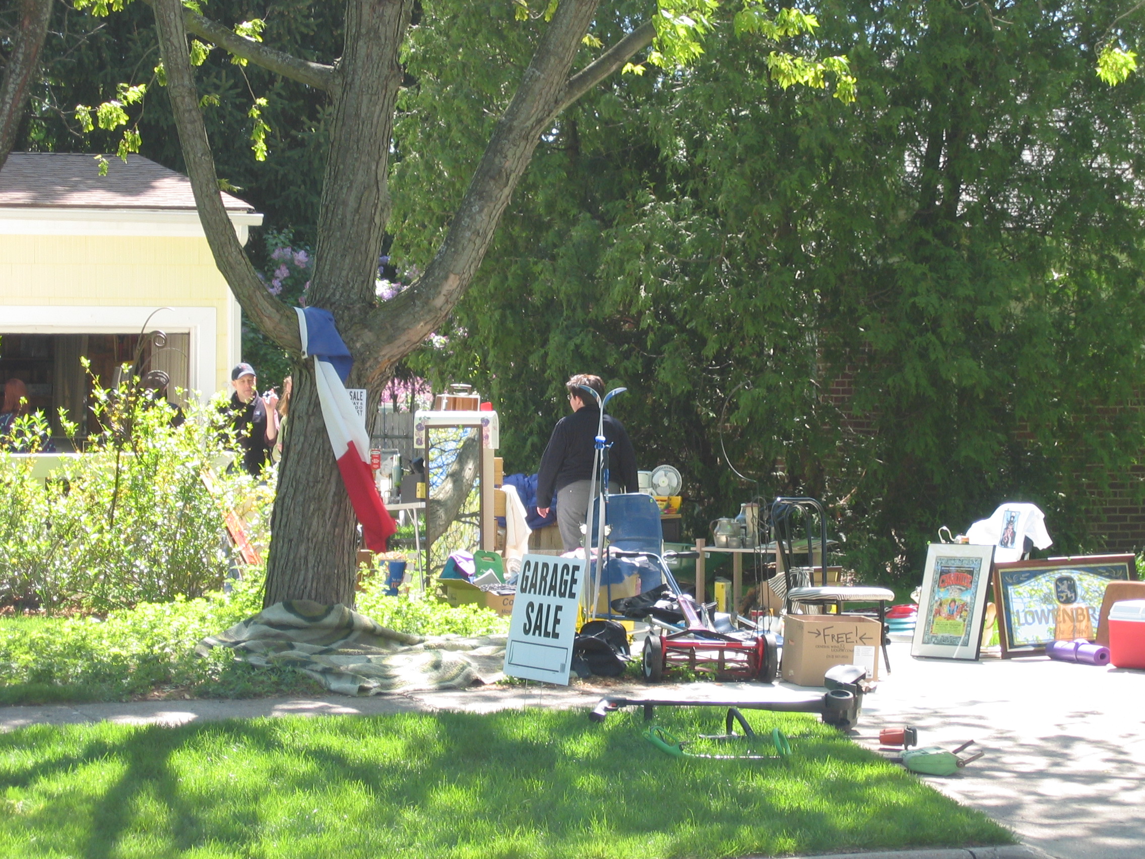 It's all gotta go.Ann Arbor garage sale 2006